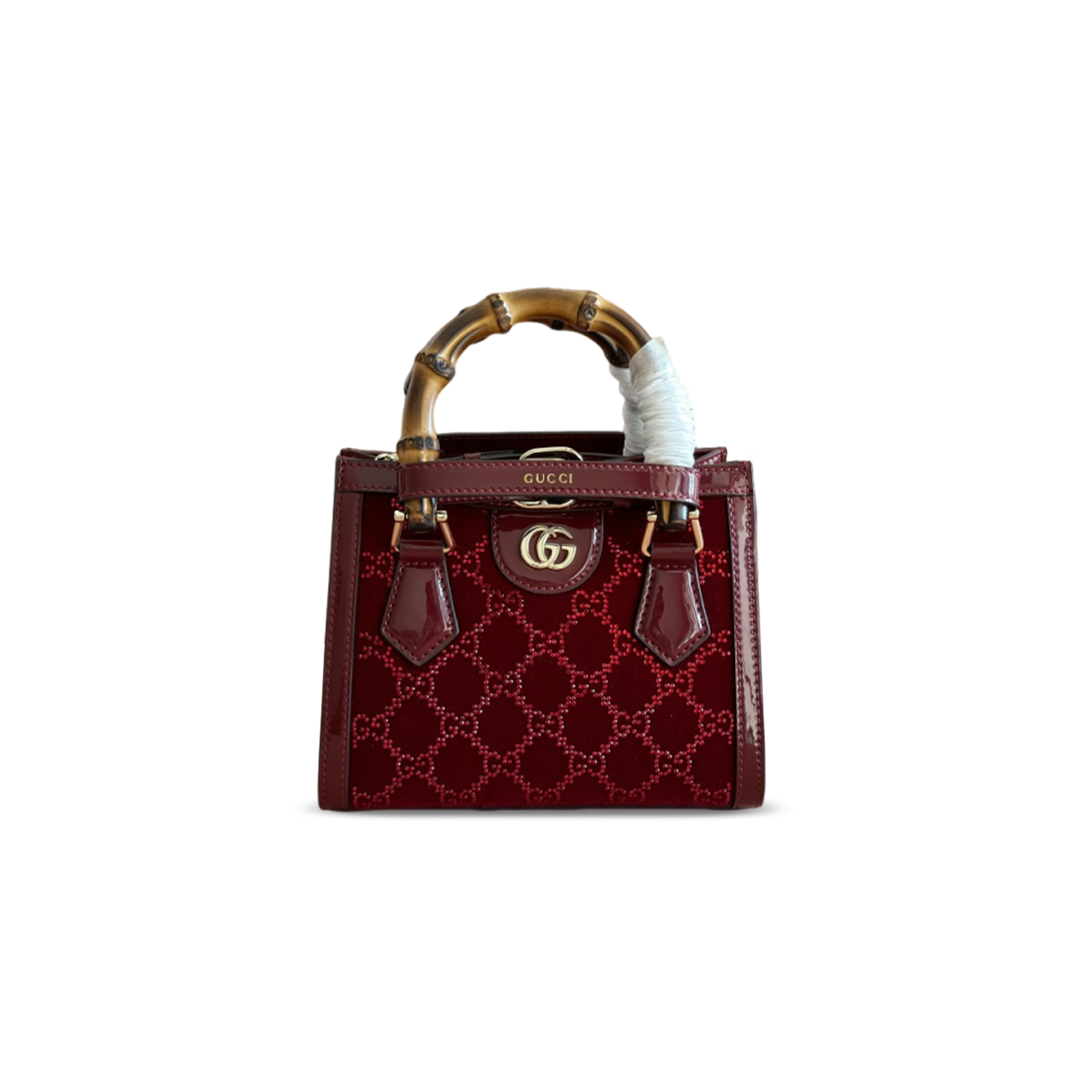 GUCCI DIANA CRYSTALS SMALL TOTE BAG 707449 (20*16*10cm)